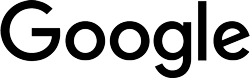 Google logo, black and white