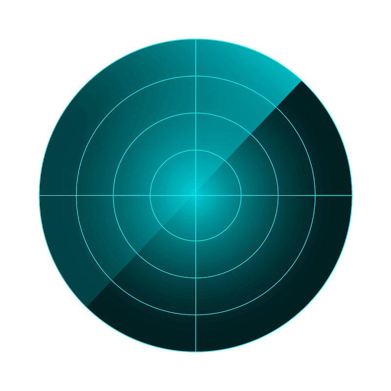 Sonar-Opt An illustration of a green sonar